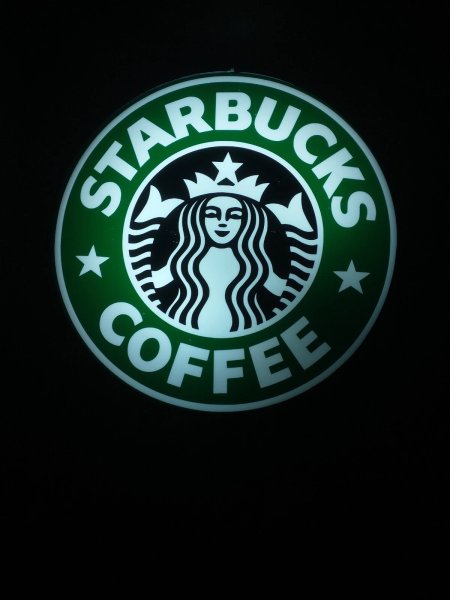 RARE early 2000s Starbucks Electric Store Light Display 30' cord, 11.5" diameter