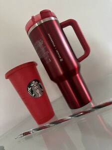 *FREE GIFT ? ?* Starbucks x Stanley Holiday Cup 40oz - Sold on eBay November 21st, 2023 for $180.00