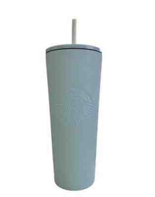 RARE Starbucks Matte Baby/ Powder Blue Stainless Venti Tumbler 24oz Summer 2018 - Sold on eBay Jan 22, 2021 for $259.00