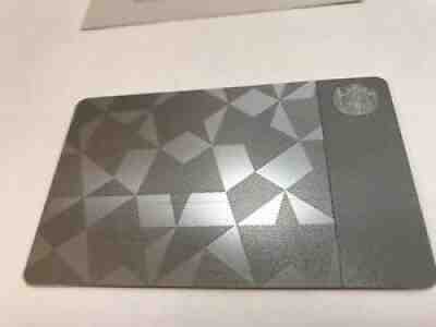 Starbucks Stainless Steel Card - Sold on eBay Jan 26, 2021 for $499.99