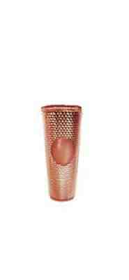 Starbucks Rose Gold Studded Cold Cup Tumbler Venti 24 oz Hologram Spike 2019 SKU - Sold on eBay Jan 27, 2021 for $250.00