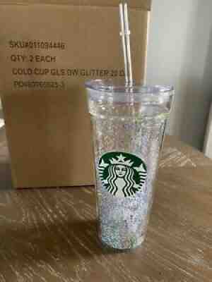 Starbucks Glass Glitter Tumbler