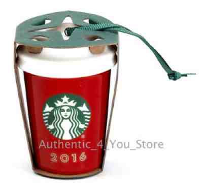 NEW 2016 Starbucks Red Cup Tumbler Mug Cup Christmas Tree Ornament - Sold on eBay Feb 06, 2021 for $999.00