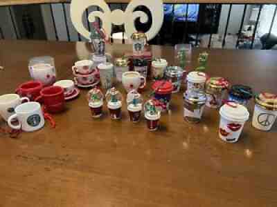 32 Starbucks Ornimants** Some Rare - Sold on eBay Feb 19, 2021 for $270.00