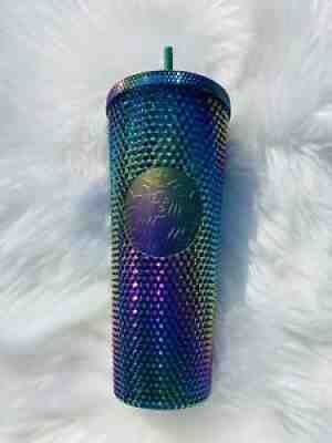 New Starbucks Oil Slick Studded Tumbler Iridescent 24oz Rainbow Lmtd Singapore - Sold on eBay Feb 22, 2021 for $275.99
