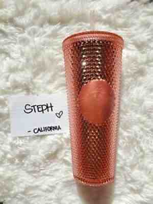 Starbucks 24 oz - Rose Gold Studded Tumbler - Sold on eBay Mar 17, 2021 for $250.00