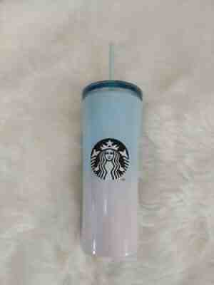 Rare HTF Starbucks Gradient Pink/Blue tumbler Korea 2019 collection - Sold on eBay Mar 11, 2021 for $295.00