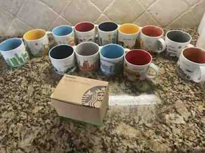 Starbucks You Are Here Mug Collection - 13 Total, US & Canada - Sold on eBay Mar 21, 2021 for $250.00
