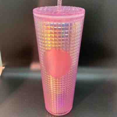 Starbucks 2020 Holiday - Studded Grid Cold Cup Tumbler - Venti - Hot Pink - Sold on eBay Jan 10, 2021 for $299.99