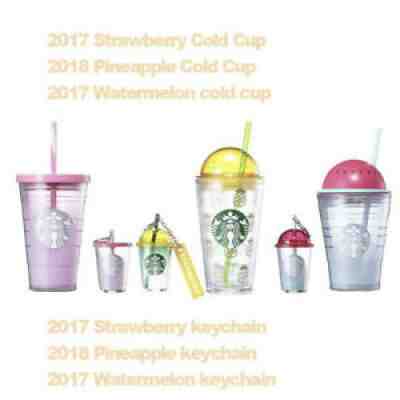 Starbucks Korea Summer Watermelon, Pineapple, Strawberry Cold Cup 473ml _ EMS - Sold on eBay Mar 28, 2021 for $284.11