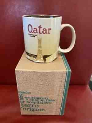 Rare V1 Starbucks Mug Qatar 2011 NWT 16oz