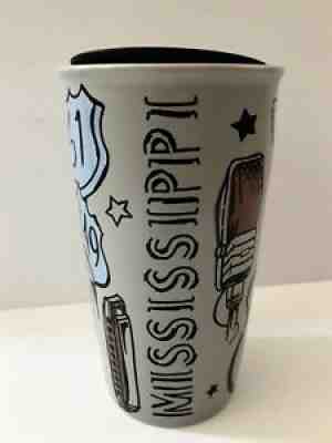 RARE Starbucks ceramic travel mug MISSISSIPPI you are here home of the blues - Sold on eBay Apr 09, 2021 for $250.00