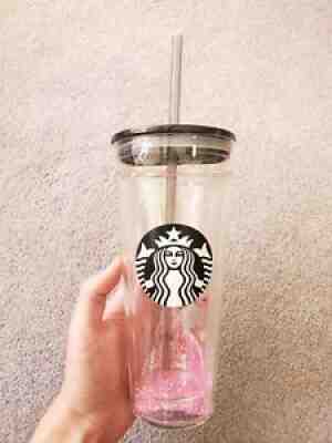 Starbucks Pink Sand Glitter Double Wall Tumbler - Hard To Find (Rare) NWT - Sold on eBay Apr 11, 2021 for $850.00