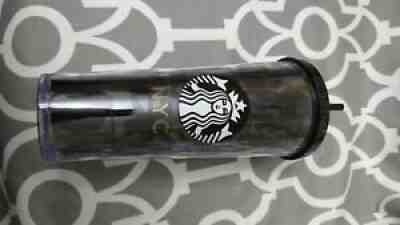 New 2016 Rare Starbucks gray/black NYC graffiti tumbler with straw