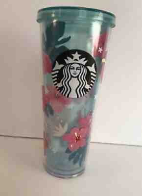 STARBUCKS KOREA 2018 Summer Hibiscus Cold Cup Tumbler 710ml Limited No StrawRARE - Sold on eBay May 12, 2021 for $450.00