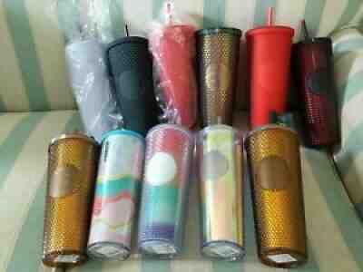 Starbucks Studded and Rainbow Tumblers. Limited Edition 50 years. Lot of 11 - Sold on eBay Jun 04, 2021 for $450.00