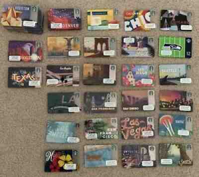 Starbucks Lot Of 1632 Cards + 15 Sleeves