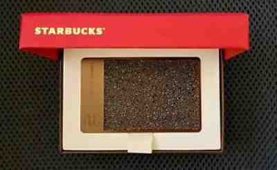NEW Limited Edition Starbucks Swarovski Crystal Stainless Exclusive Card - Brown - Sold on eBay May 07, 2021 for $398.16