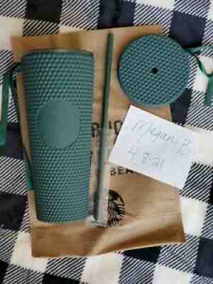 Matte Green Studded Starbucks Tumbler - Sold on eBay Apr 15, 2021 for $350.00
