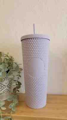 STARBUCKS STUDDED MATTE LILAC TUMBLER NEW With Tags MEXICO EDITION