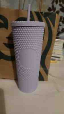 STARBUCKS STUDDED MATTE LILAC TUMBLER NEW MÃ©xico Edition