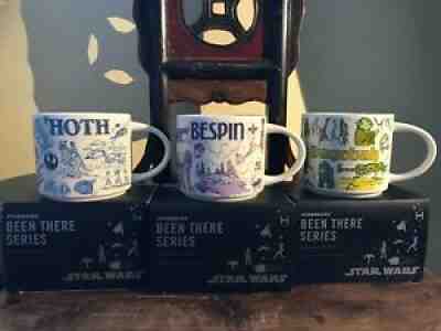 NEW Starbucks Star Wars Disney Been There Series Bespin Dagobah Hoth Mug Set 3 - Sold on eBay May 23, 2021 for $279.99