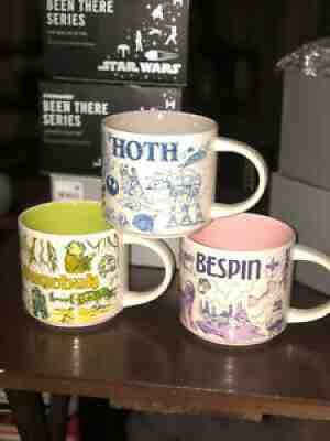 2020 Disney Star Wars Starbucks Been There Hoth Bespin Dagobah mug Set Of 3, NIB - Sold on eBay May 22, 2021 for $269.99