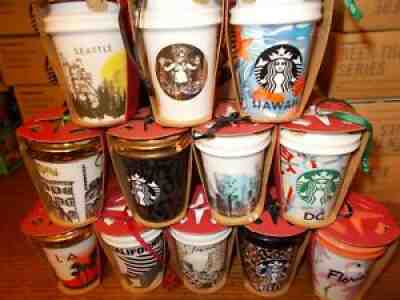 2016 STARBUCKS HOT CUP ORNAMENTS CITY/STATE ORNAMENTS COMPLETE SET OF 12 - Sold on eBay Jun 18, 2021 for $250.00