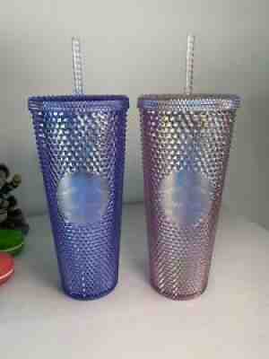 Starbucks 2021 Taiwan Aurora blue and rose quartz Studded Tumbler Venti Size - Sold on eBay Jul 08, 2021 for $499.00