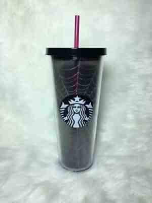 New Starbucks Glitter Spiderweb Tumbler Cup Limited Edition Halloween 2019 24 oz - Sold on eBay Jul 20, 2021 for $500.00