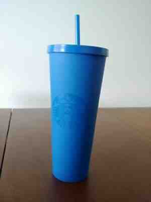 Very Rare Starbucks Royal Cobalt Blue Matte Soft Touch Venti 24oz Tumbler - Sold on eBay Aug 02, 2021 for $500.00