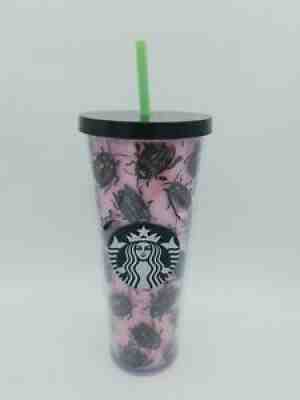 RARE Hard To Find Starbucks Pink Beetle Tumbler Cold Cup Venti 24oz. Near Mint - Sold on eBay Jun 06, 2021 for $359.95