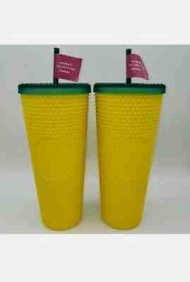 NEW (2) 2020 Starbucks Pineapple STUDDED 24 OZ Tumbler - HAWAII EXCLUSIVE - Sold on eBay Jul 29, 2021 for $74.95
