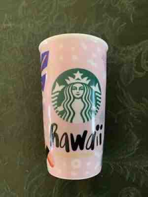 Starbucks Coffee Company Hawaii 2016 Ceramic Travel Mug Tumbler 12 oz Pink NEW - Sold on eBay Jun 16, 2021 for $59.99