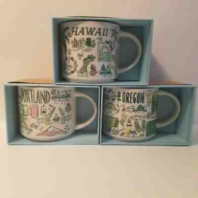 3 Starbucks Been There Mugs Hawaii Portland Oregon Original NWT with gift boxes! - Sold on eBay Jul 03, 2021 for $59.95