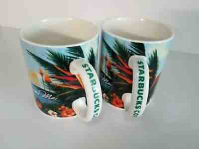 Lot of 2 Starbucks 2008 Hawaii E Komo Mai Coffee Mug Cup Hula Girl Surfboard - Sold on eBay Jul 12, 2021 for $48.95