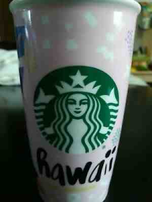 Starbucks Travel Mug Hawaii Pink With Yellow Lid - Sold on eBay Jul 21, 2021 for $47.51
