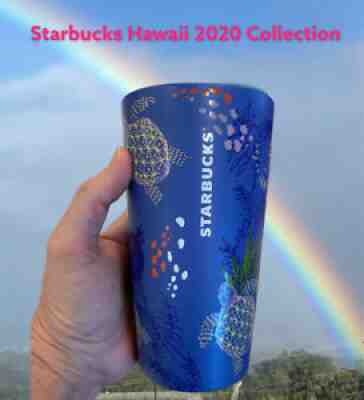 Starbucks 2021 Hawaii Collection 12oz Blue Sea Turtle Moon Double Walled  Ceramic Tumbler