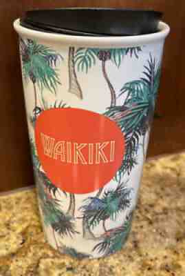 Starbucks Hawaii Waikiki Double Wall Ceramic Travel Tumbler Mug Palm Trees 2016 - Sold on eBay Jul 11, 2021 for $45.00