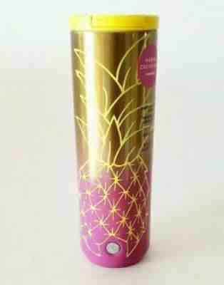 Starbucks 2020 HAWAII Collection 16oz Pink Pineapple Insulated Metal Tumbler - Sold on eBay Jul 26, 2021 for $40.54
