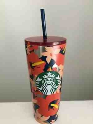 NWT STARBUCKS Tumbler Summer 2020 Tropical Hibiscus Floral Hawaii - Sold on eBay Jul 31, 2021 for $39.99