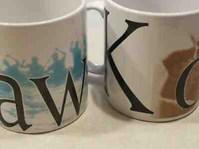 TWO Starbucks Hawaii Mugs City Mug Collector Series 2005 KONA/HAWAII Pre Owned - Sold on eBay Aug 21, 2021 for $39.99
