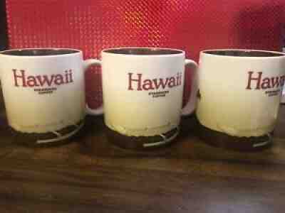 STARBUCKS GLOBAL ICON HAWAII SET OF 3 16 oz PRE IWNED - Sold on eBay Jul 31, 2021 for $39.95