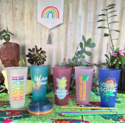 Hawaii ð??? Collection ALOHA Starbucks Cold Cups Pack Limited Edition - Sold on eBay Aug 24, 2021 for $39.00