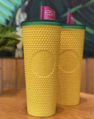 Starbucks Hawaii Studded Pineapple 24OZ Venti Tumbler 2020 Exclusive 100% New - Sold on eBay Aug 14, 2021 for $36.00