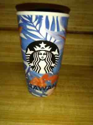 Starbucks Hawaii Hibiscus Ceramic Tumbler Traveler 12 Oz. 2015 - Sold on eBay Jun 15, 2021 for $34.99