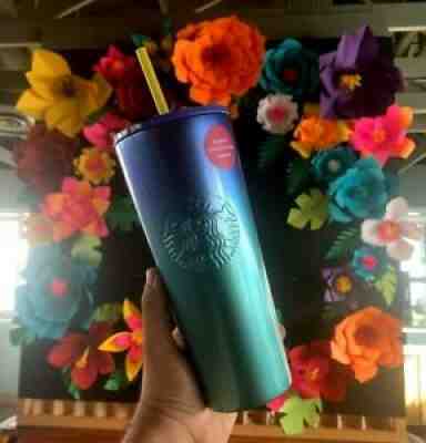 Starbucks Hawaii Exclusive Blue Ombre Mermaid Steel  Tumbler - Sold on eBay Aug 20, 2021 for $34.99