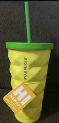 Starbucks Hawaii Pineapple Tumbler Grande Metal 16 oz. (Brand New) - Sold on eBay Aug 25, 2021 for $34.90
