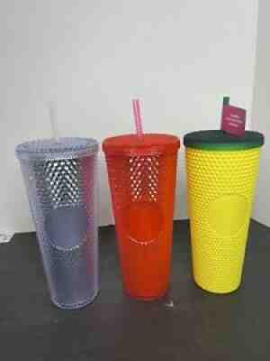 Starbucks Studded Tumbler WINTER HOLIDAY 2019 24oz Pink & Silver And Pineapple - Sold on eBay Jul 03, 2021 for $130.00