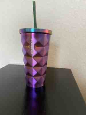 Starbucks Purple 2016 iridescent Pineapple 16 oz Tumbler Stainless RARE Perfect - Sold on eBay Jun 25, 2021 for $100.00